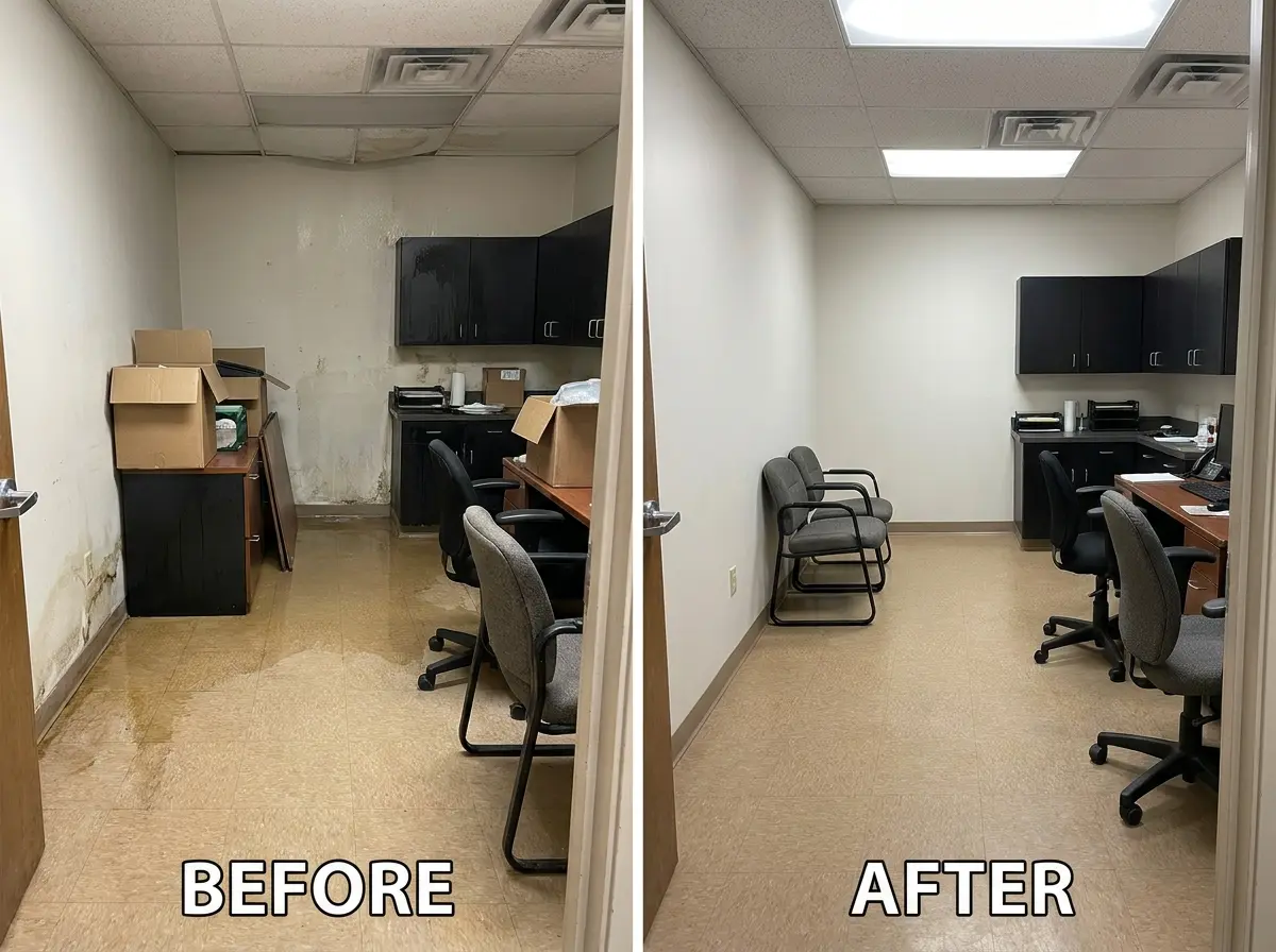 Commercial water damage restoration — Marietta