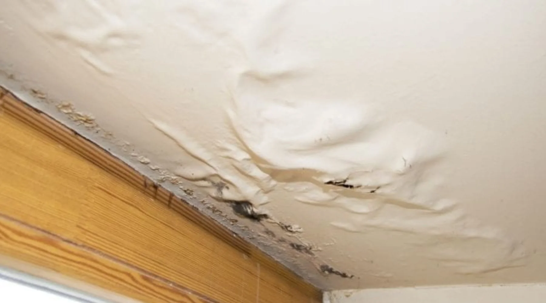 Roof leak water damage repair in Marietta